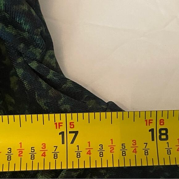 Talbots Green Navy Pleated Side Draping Office Date Night Dress NWOT Size S - Picture 10 of 13